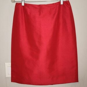 Dana Bachman 100% Silk Pink Pencil Skirt Size 12